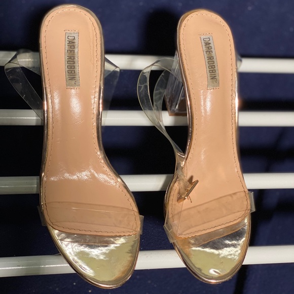 Nude stiletto with clear heel - Picture 2 of 2